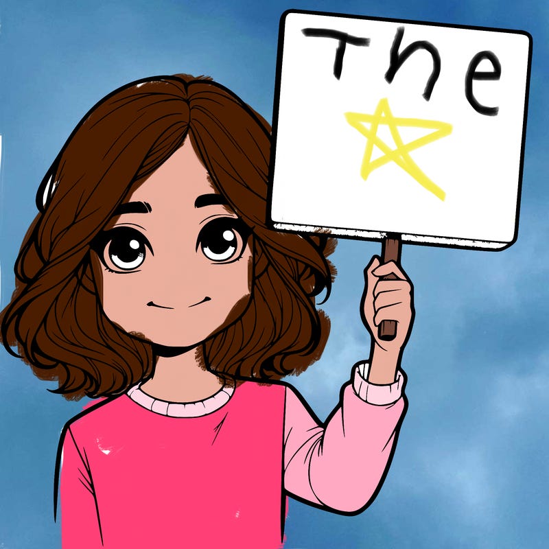 realistic girl holding up a sign