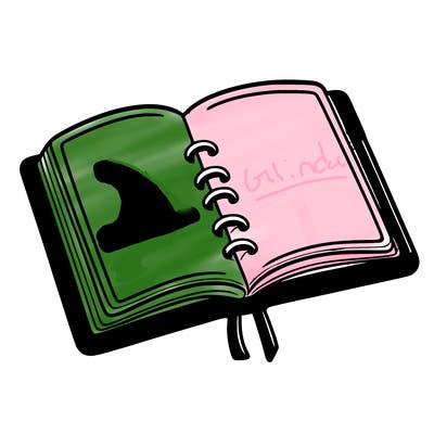 open note book blank