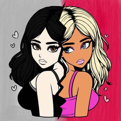 realistic girl split