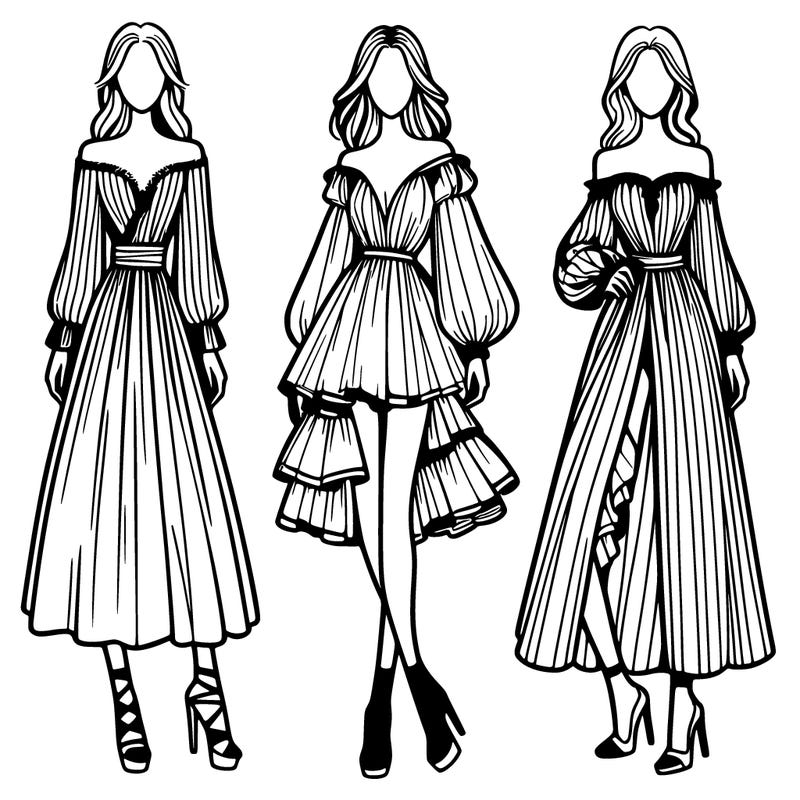 fashion models dresses