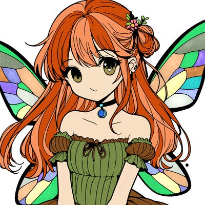 manga teen girl fairy