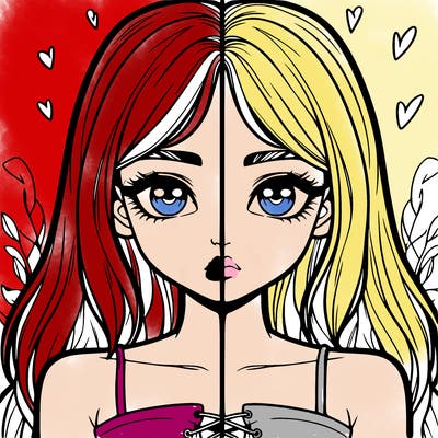 realistic girl split