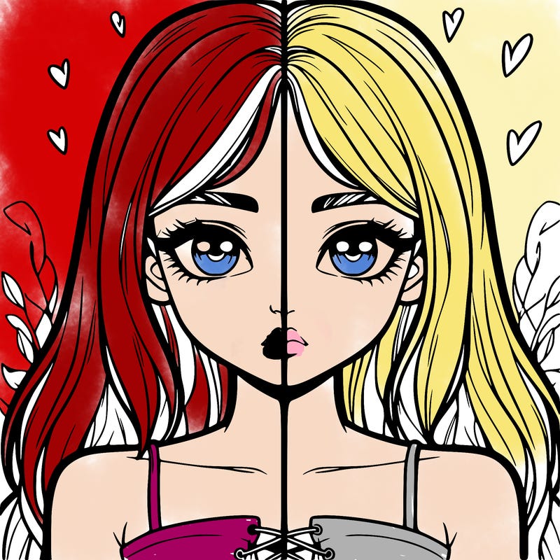 realistic girl split