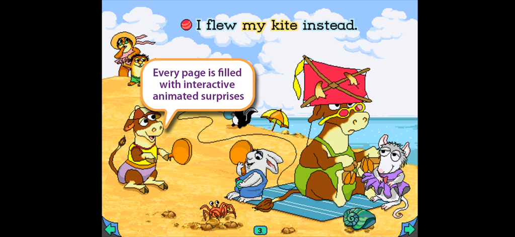Just Grandma & Me - Original - Little Critter and friends at the beach in the Just Grandma and Me interactive storybook