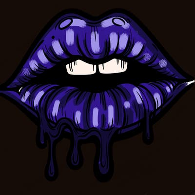 lips that look realistic and drip