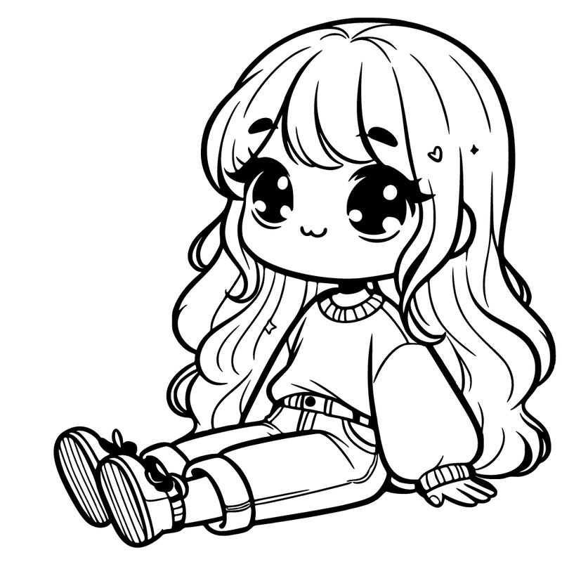 cute girl in comfy clothes