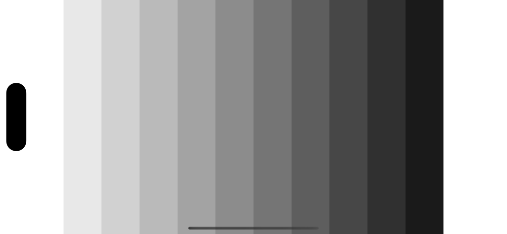 Camera Test Cards - Grayscale gradient test card for camera calibration and dynamic range testing