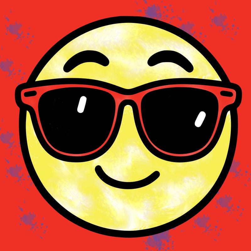 emoji with sunglasses