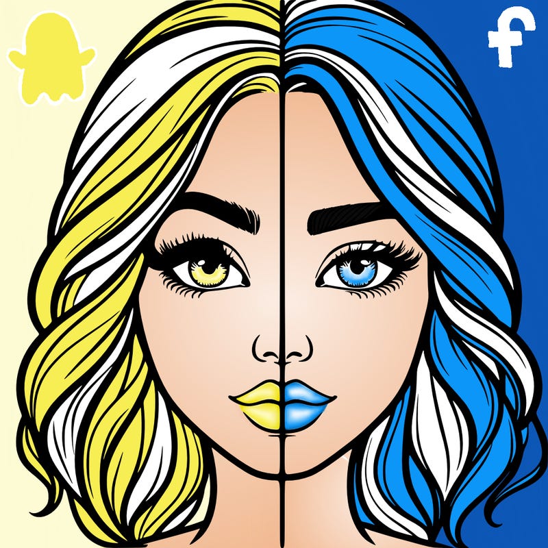 realistic girl split half