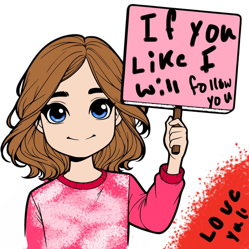 realistic girl holding up a sign