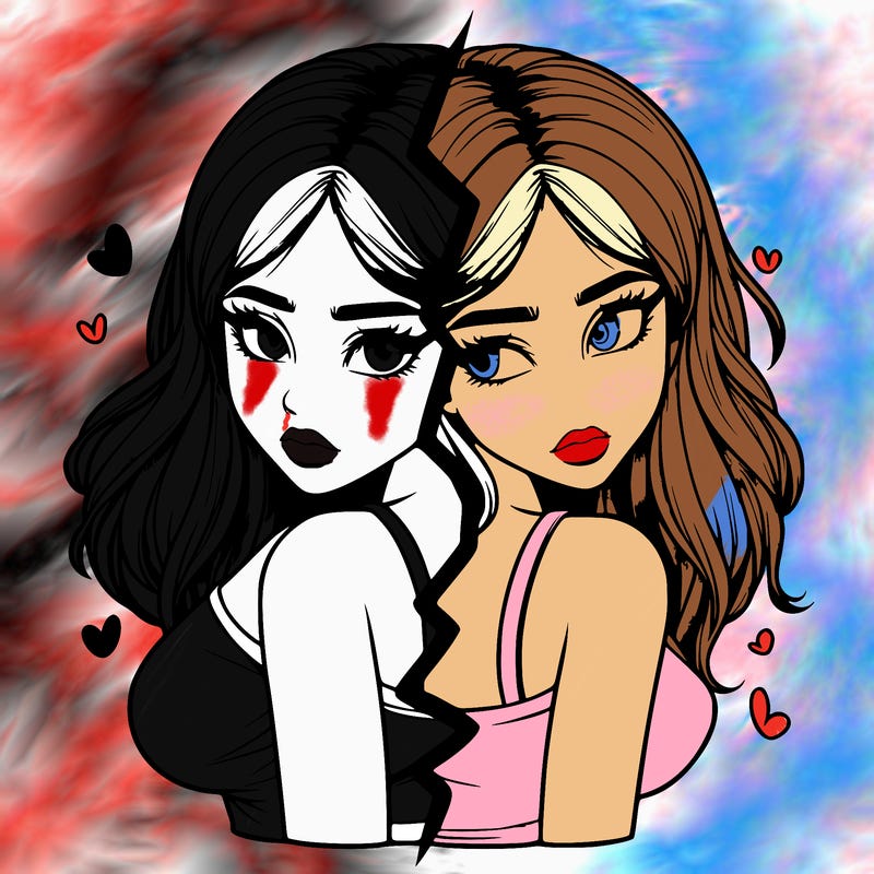 realistic girl split