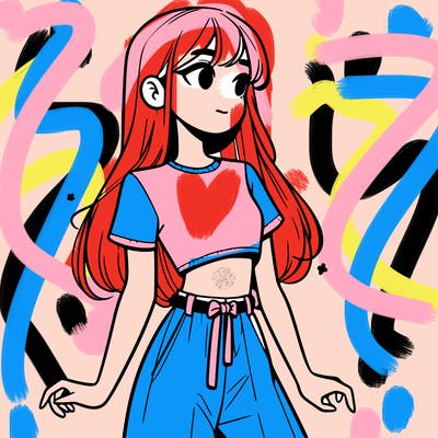 girl in a cute crop top