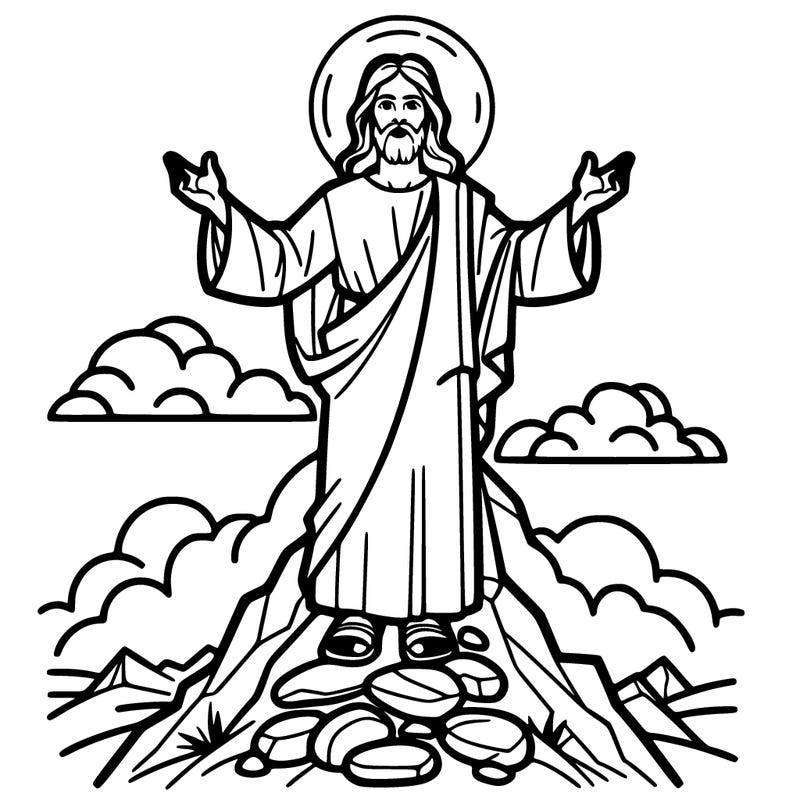 jesus transfigured on the mountain