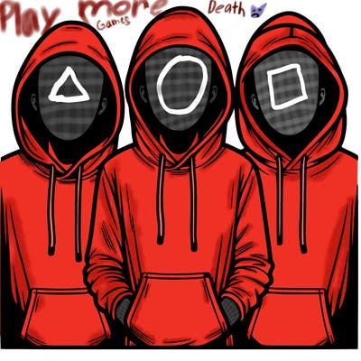 3 faceless people in  hoodies