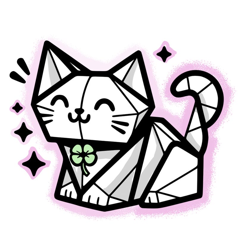 lucky cat origami
