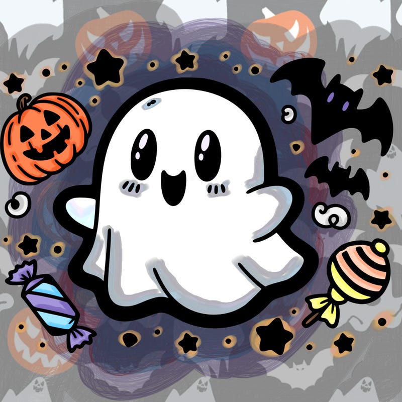 halloween cute little ghost
