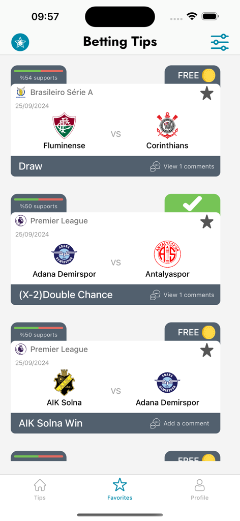 Betting Tips Pro - Betting Tips Pro app displaying football match predictions and betting tips