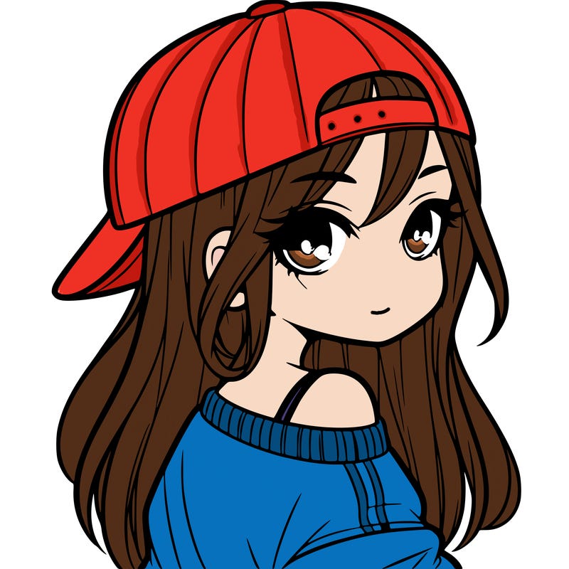 girl with a backward hat on