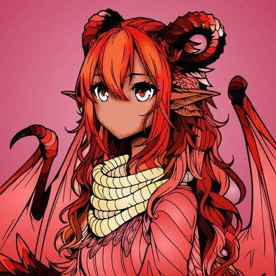 dragon girl realistic fantasy