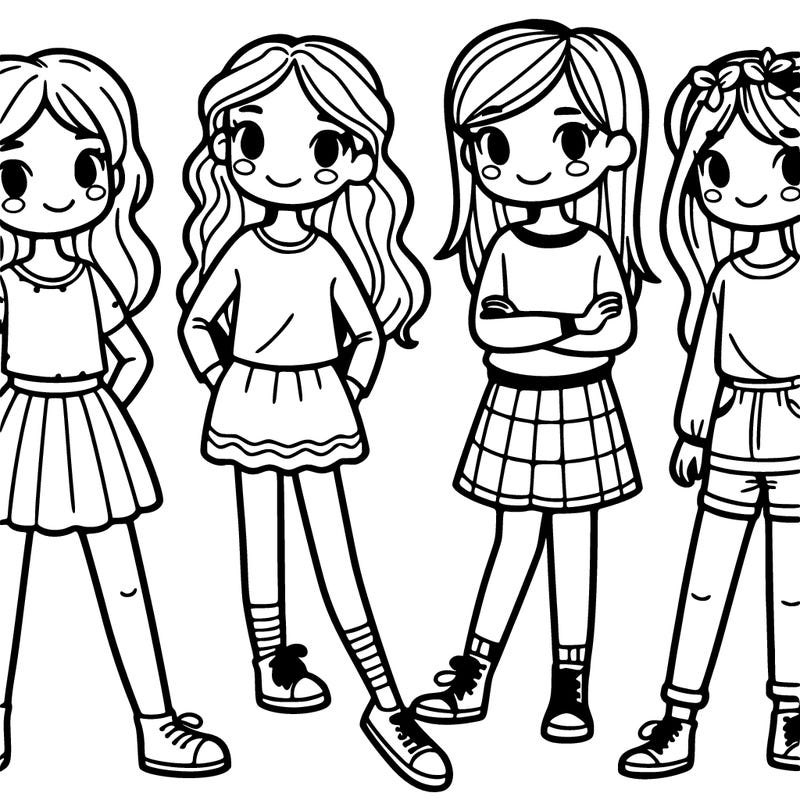 group of girls