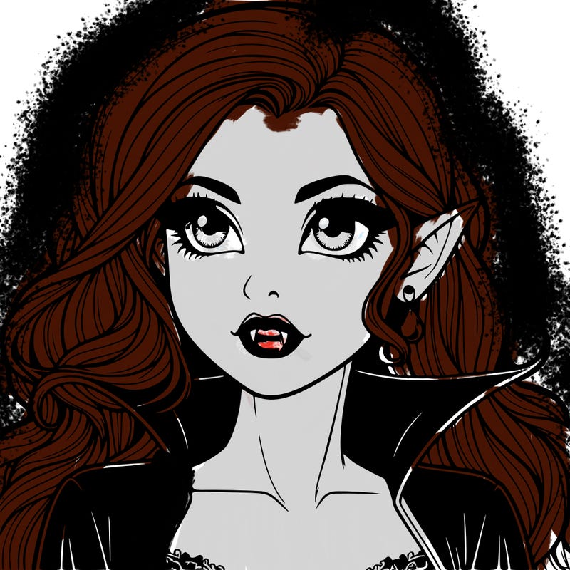 realistic vampire girl