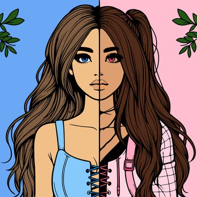 realistic girl split