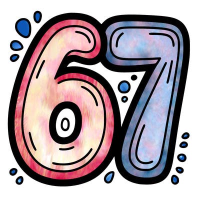 the number 67