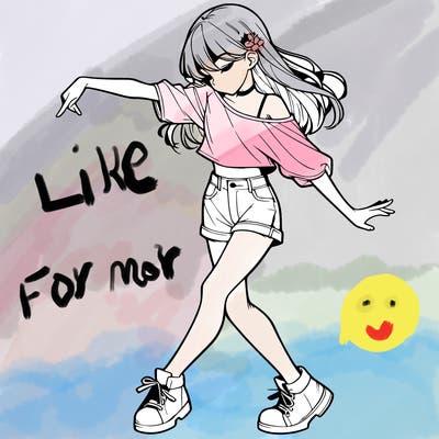 realistic girl danceing