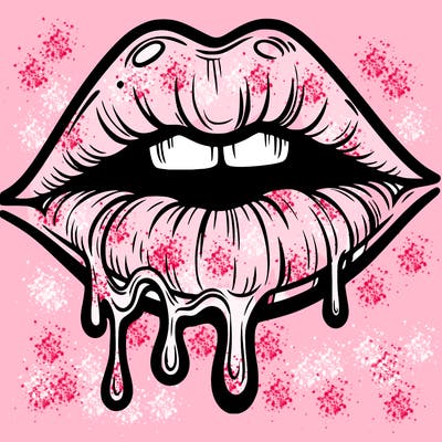 lips that look realistic and drip