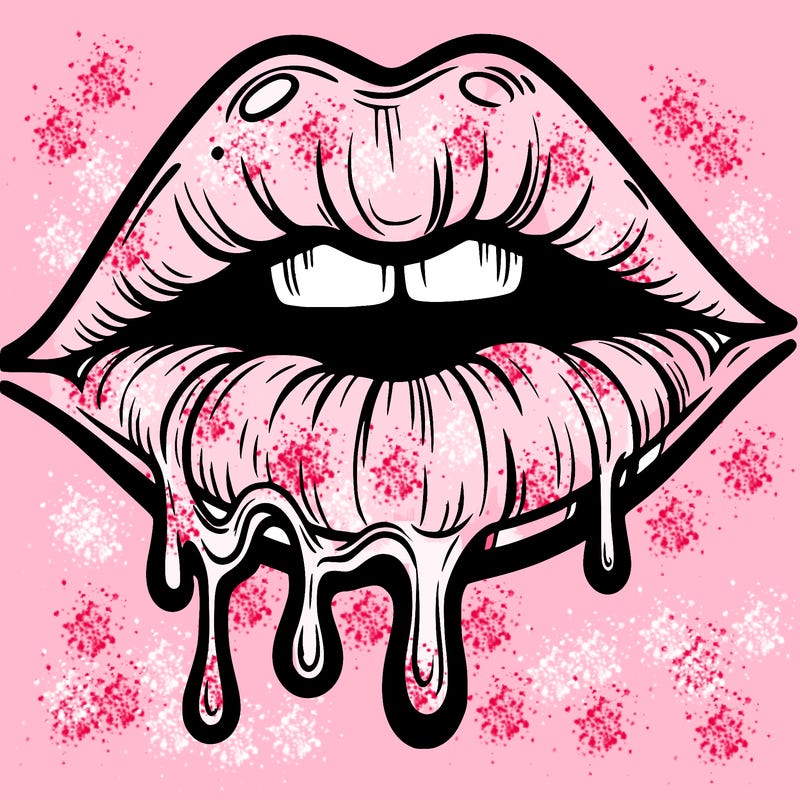 lips that look realistic and drip