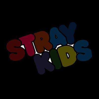 bubble letters saying stray kids