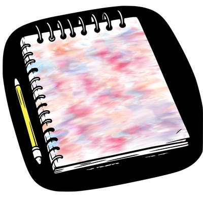 a blank sketch pad