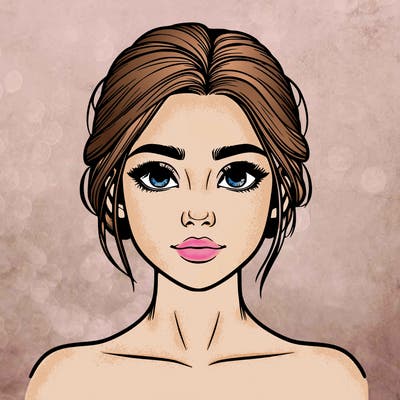 realistic girl with no makeup