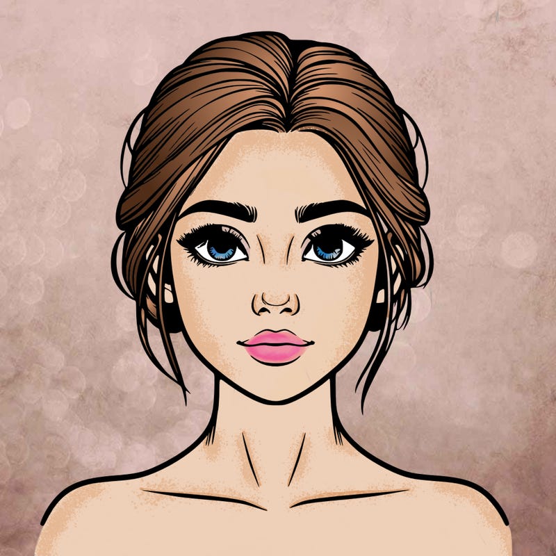 realistic girl with no makeup