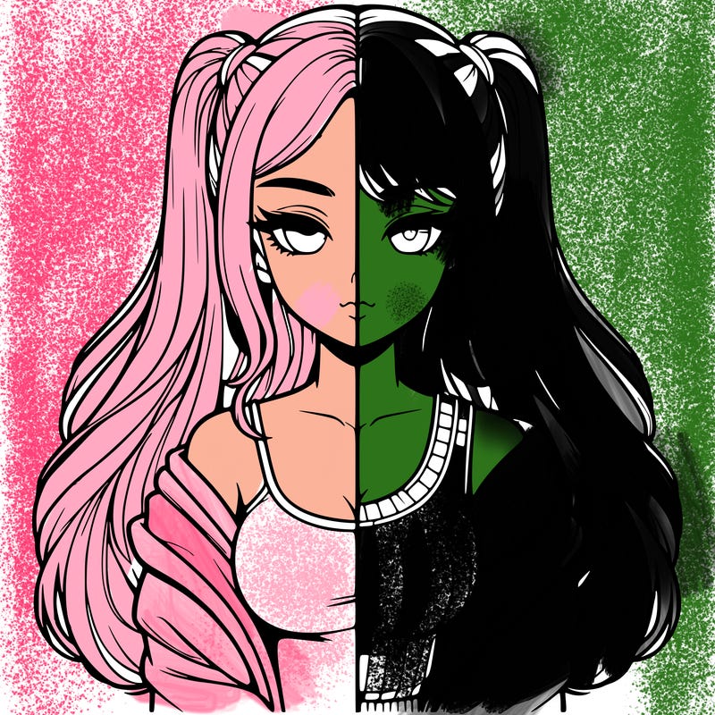 realistic girl split