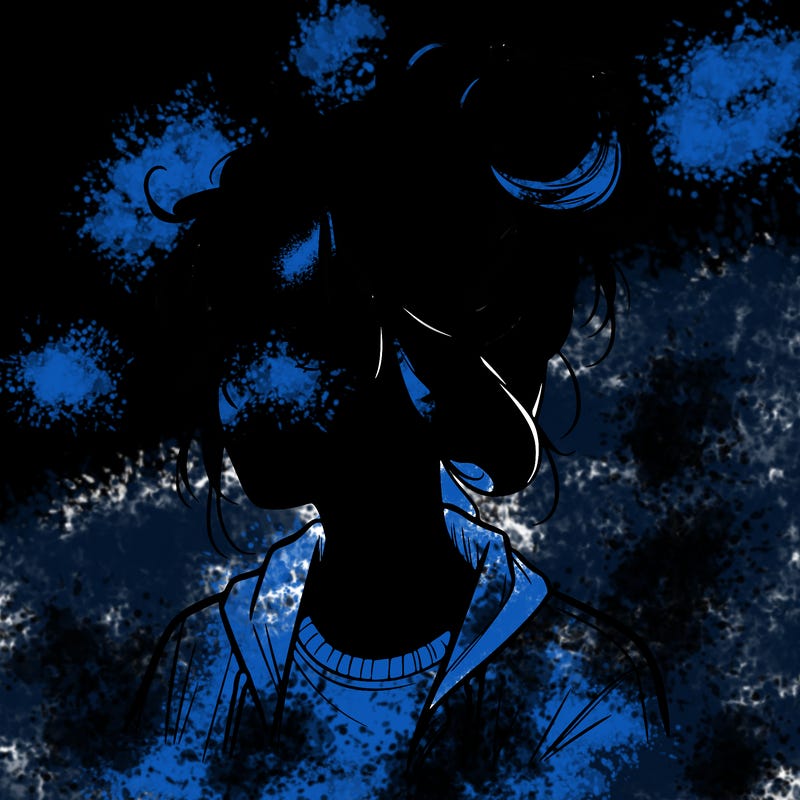 realistic teenage girl with a messy bun