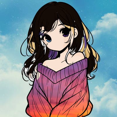 shy pretty girl wearing a sweater that is falling off one shoulder portrait