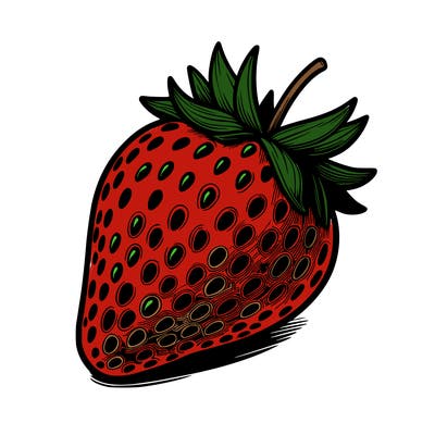 realstic strawberry