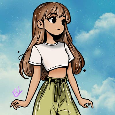 girl in a cute crop top