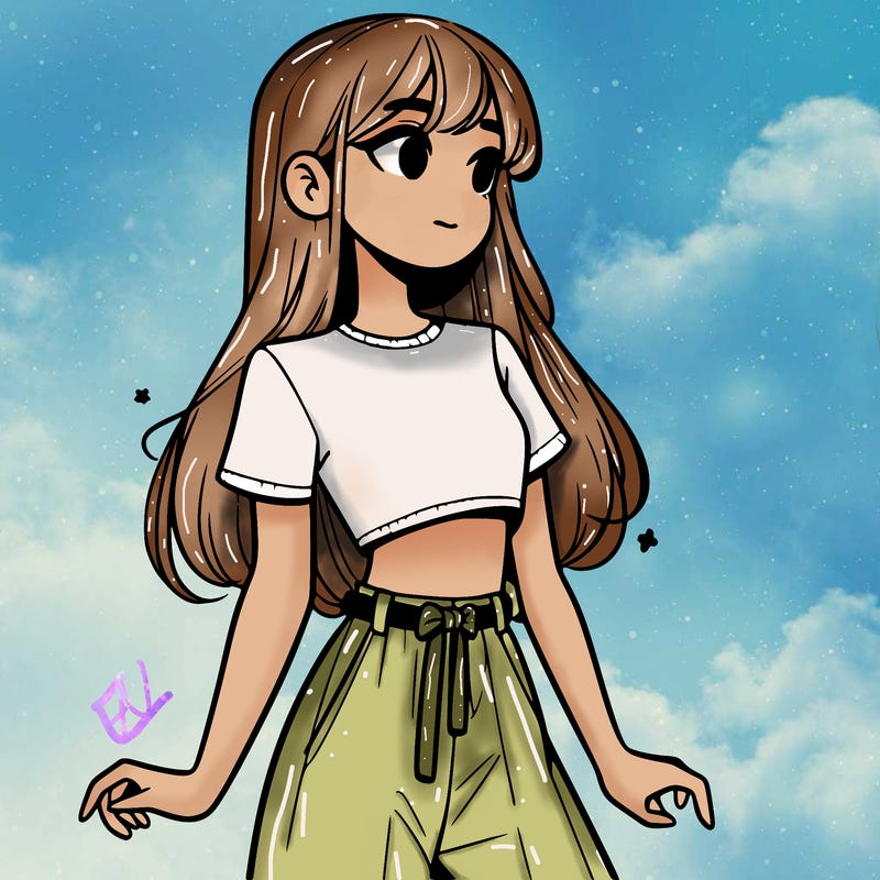 girl in a cute crop top