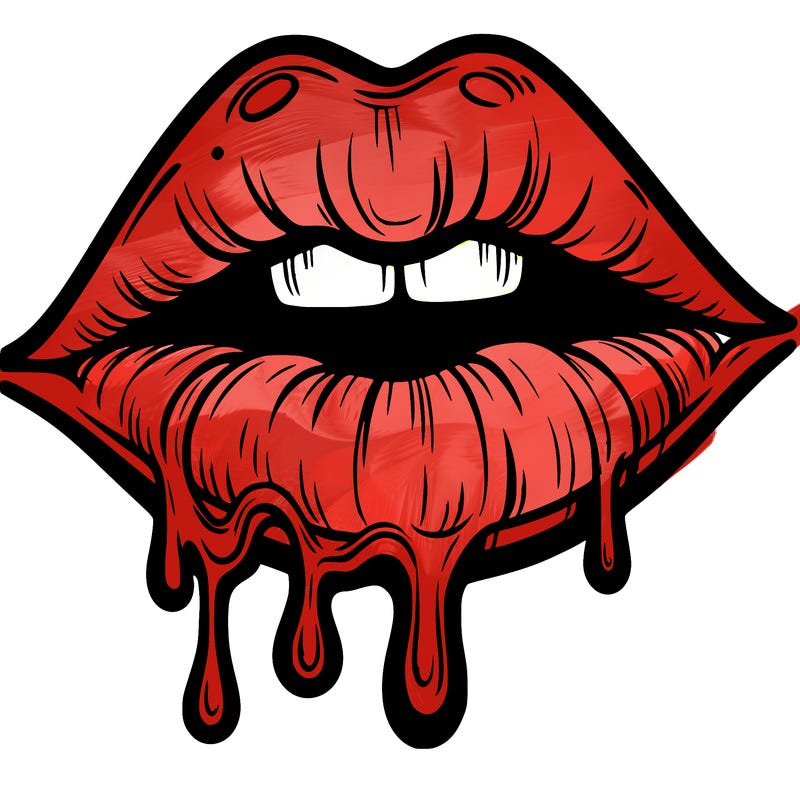 lips that look realistic and drip