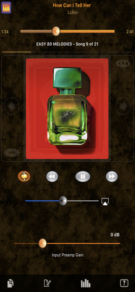 HD Music Parametric Equalizer - Now playing screen of HD Music Parametric Equalizer app with album art and audio controls