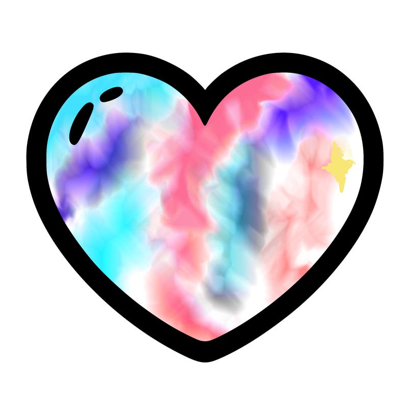a blank heart