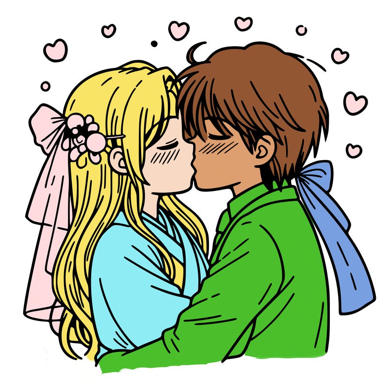 kissing