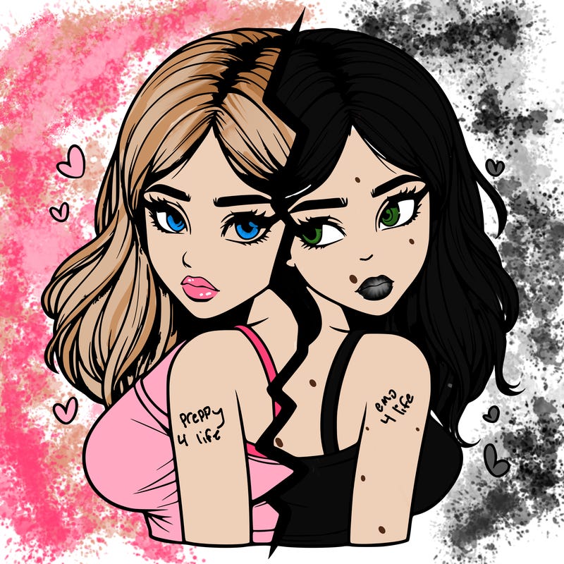 realistic girl split