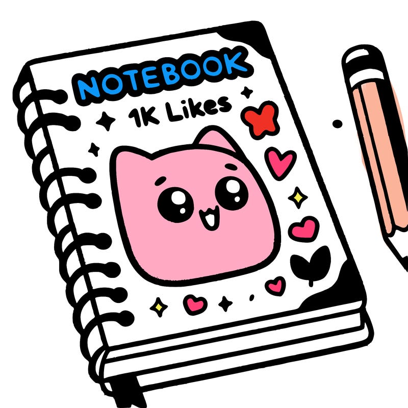 a notebook that haves 1k likes