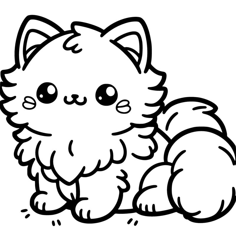 cute fluffy cat