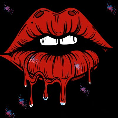 lips that look realistic and drip