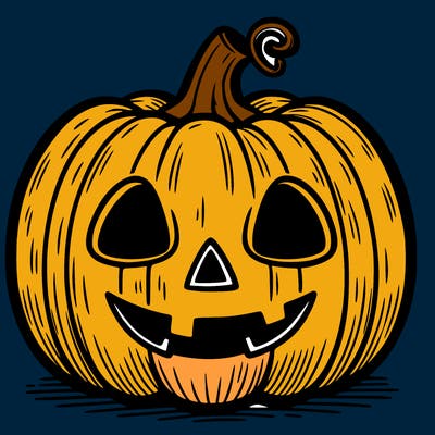 halloween pumpkin drawing