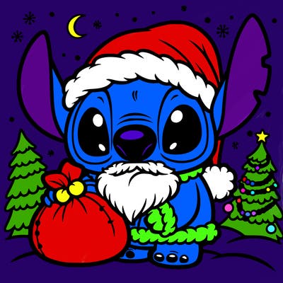 santa stitch